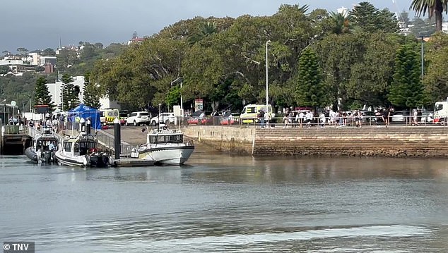 A massive police response assembled at Rose Bay on Sunday evening