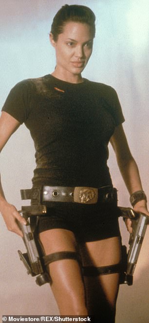 Angelina played Lara Croft in 2001 and 2003