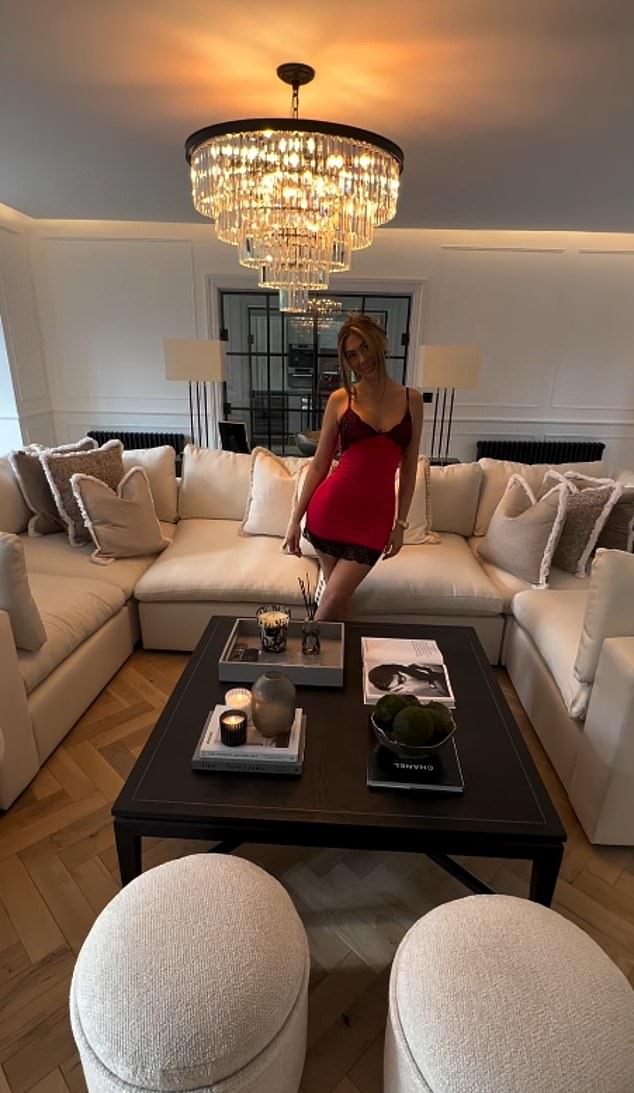Chloe Ferry recently showed off her new home - which in particular made a statement with its huge light fixture in the middle of the living room
