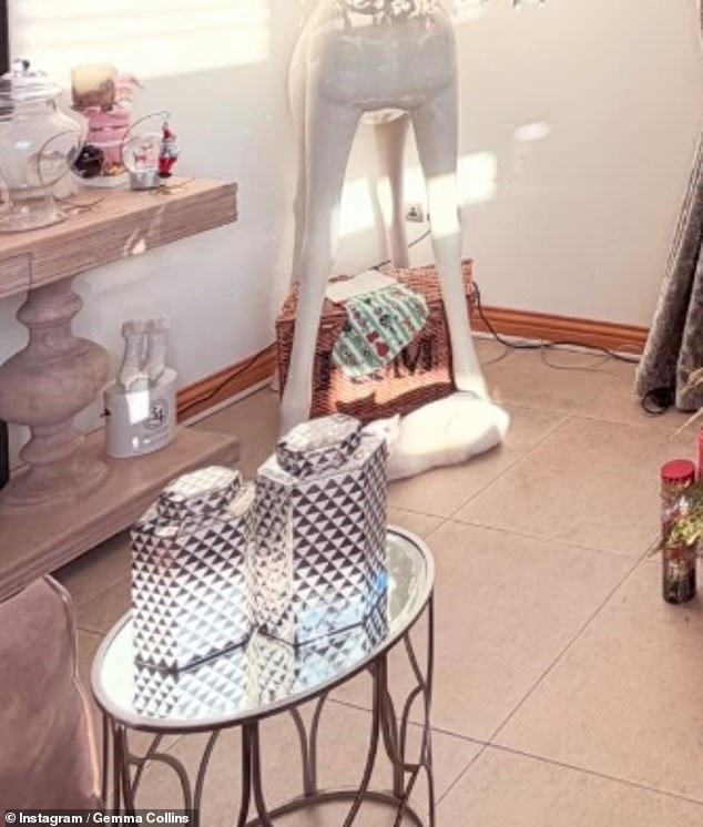 Gemma Collins is known for her eclectic taste, but among them is a 'new money' staple - geometric glass decor