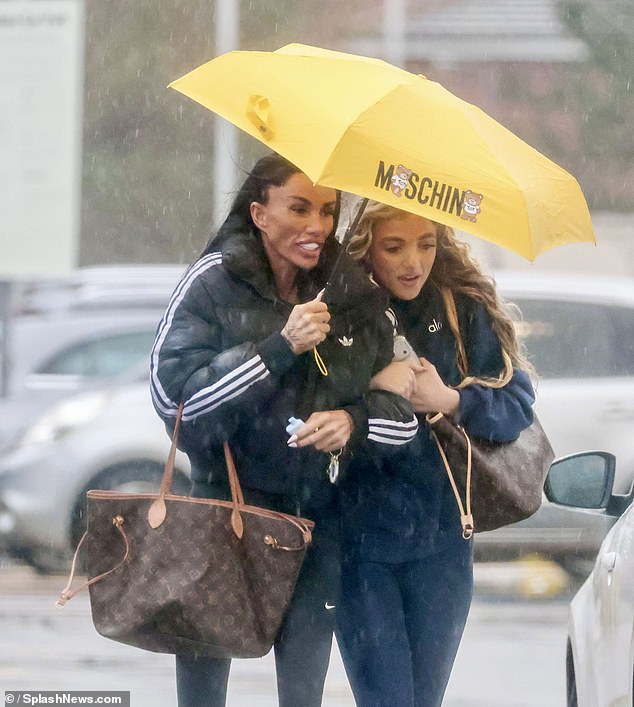 Katie was pictured looking 'worryingly thin' while reuniting with daughter Princess Andre, 18, last Wednesday