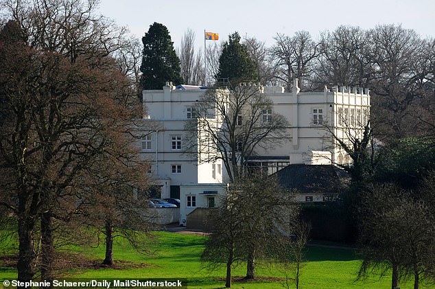 Andrew has lived at the Royal Lodge (pictured) in Windsor since 2003 along with his ex wife Sarah Ferguson