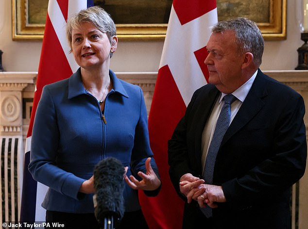 Ms Cooper addressed MPs after earlier welcoming her Danish counterpart Lars Lokke Rasmussen for talks in London.