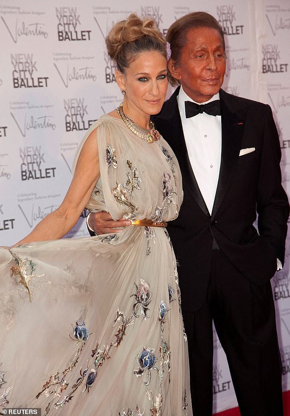 Sarah Jessica Parker with Valentino at the 2012 New York City Ballet Fall Gala at the Lincoln Center