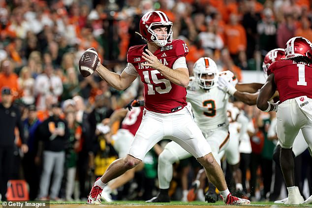 He is in attendance as Fernando Mendoza looks to inspire Indiana to the national championship