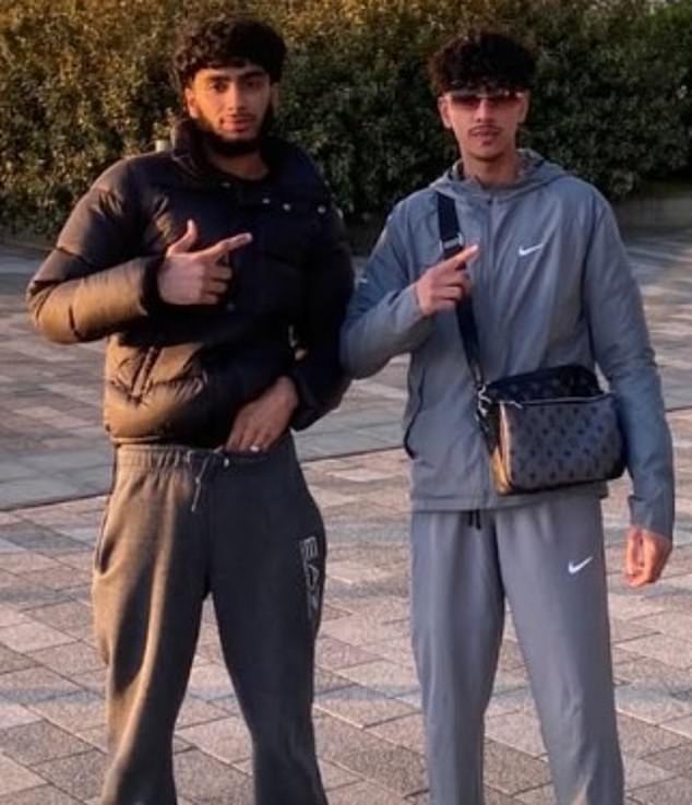 Passengers Danyaal Asghar Ali (left), 19, and Farhan Patel (right), 18, who both died in the crash. An 18-year-old passenger in the Seat also sustained minor injuries