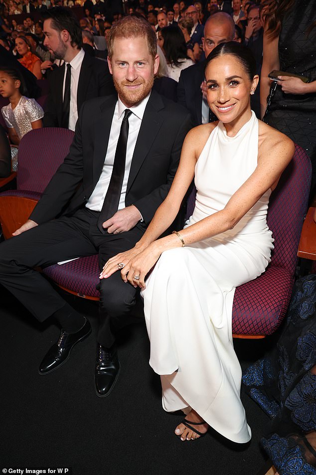Prince Harry and Meghan at the ESPY Awards at Dolby Theatre in Hollywood in July, 2024