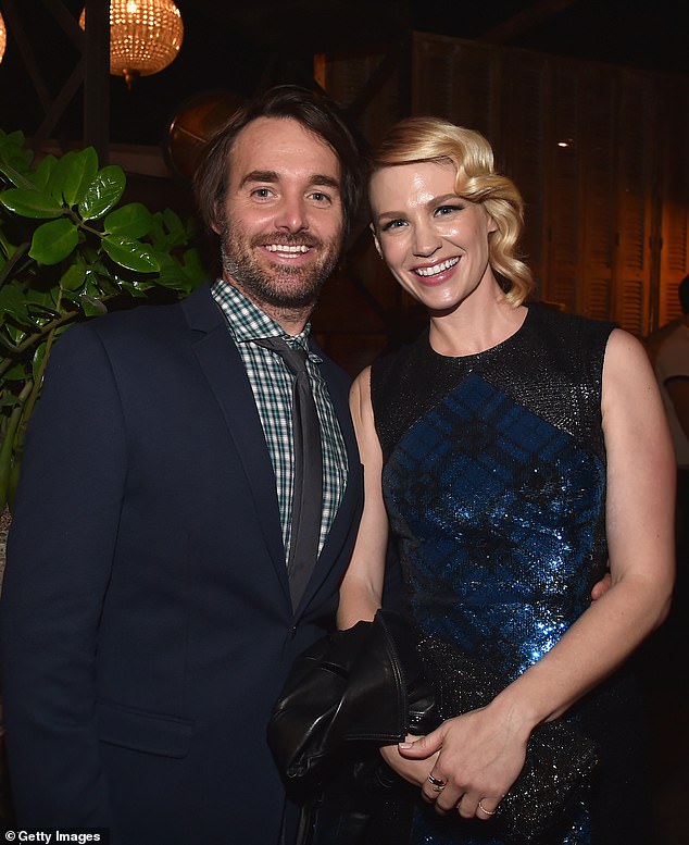 Little is known about Will's prior dating history but the SNL star was linked to Mad Men star January Jones in 2015 (pictured)