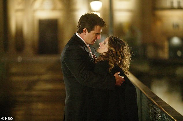 Chris' character  Mr Big was reluctant to settle down on Sex And The City before finally being won over by Carrie Bradshaw (pictured with Sarah Jessica Parker in the series)