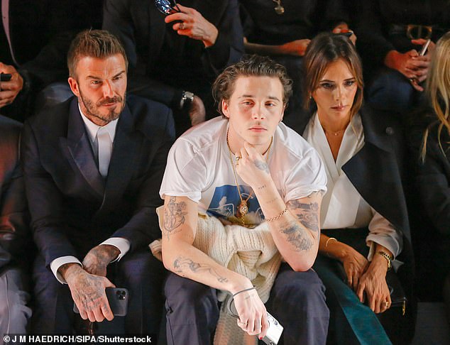 Brooklyn launched an astonishing attack on his parents as he finally addressed their long-standing feud (pictured 2020)