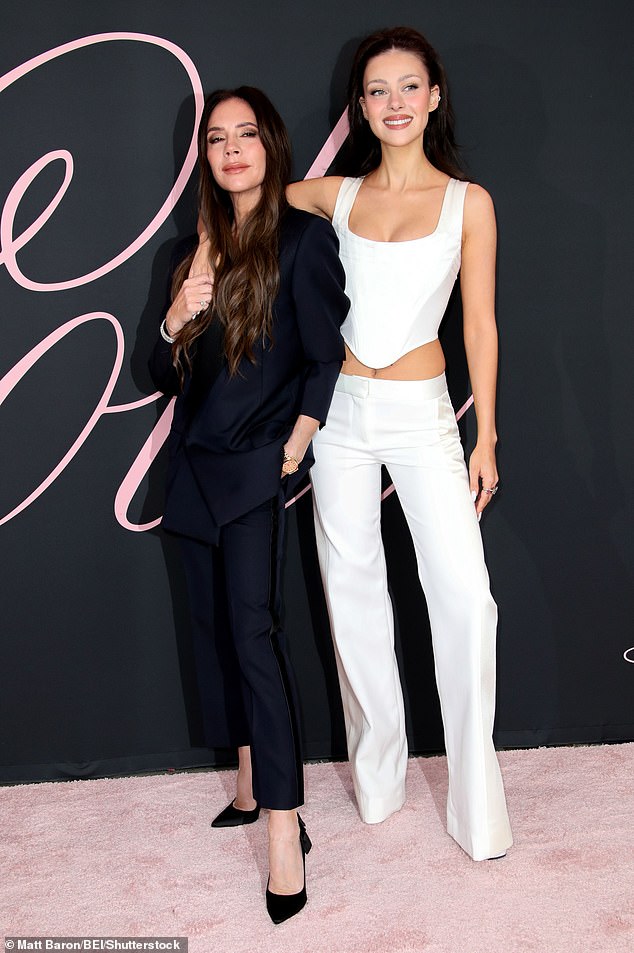 Victoria had also supported Nicola at the premiere of her new film Lola in Los Angeles, with the actress posing in a piece from her mother-in-law's collection