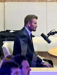 David Beckham is seen for first time since Brooklyn’s attack on his family