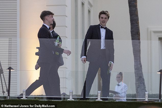 Brooklyn claimed his wedding day was tarnished by the family feud (Pictured Brooklyn's brother Cruz at the wedding)