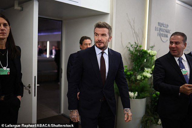 David Beckham makes an appearance at WEF