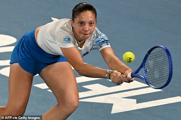 Ruzic (pictured) fought back to claim the second set 6-3, but would ultimately suffer defeat by Osaka