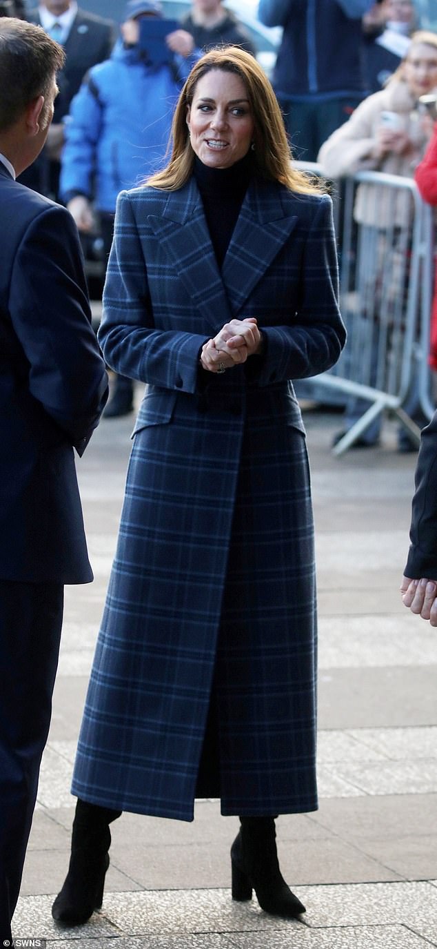 The Princess of Wales, known as the Duchess of Rothesay when in Scotland, in Stirling today