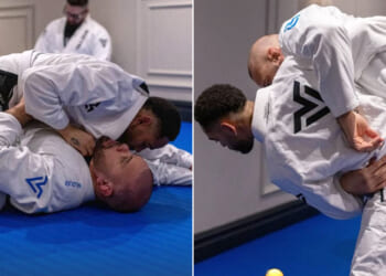 Man Utd fans say 'pray for Arsenal' as striker Matheus Cunha flattens opponent in Jiu-Jitsu class