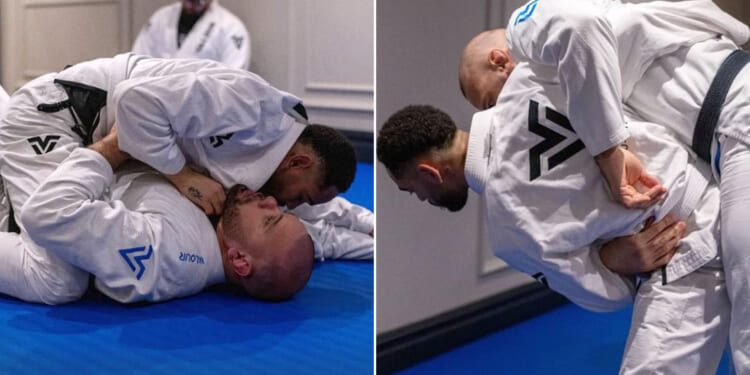 Man Utd fans say 'pray for Arsenal' as striker Matheus Cunha flattens opponent in Jiu-Jitsu class