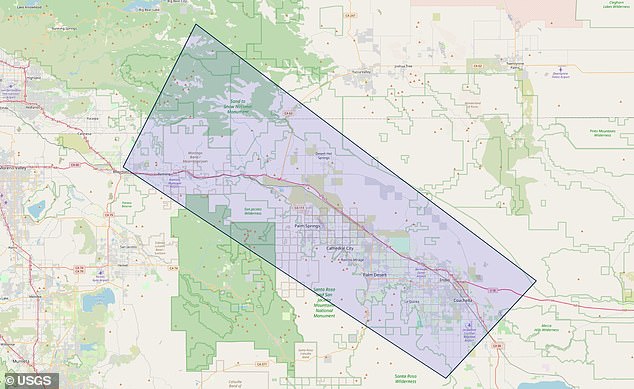The earthquake swarm in Southern California broke out along a section of the San Andreas Fault called the Mission Creek strand