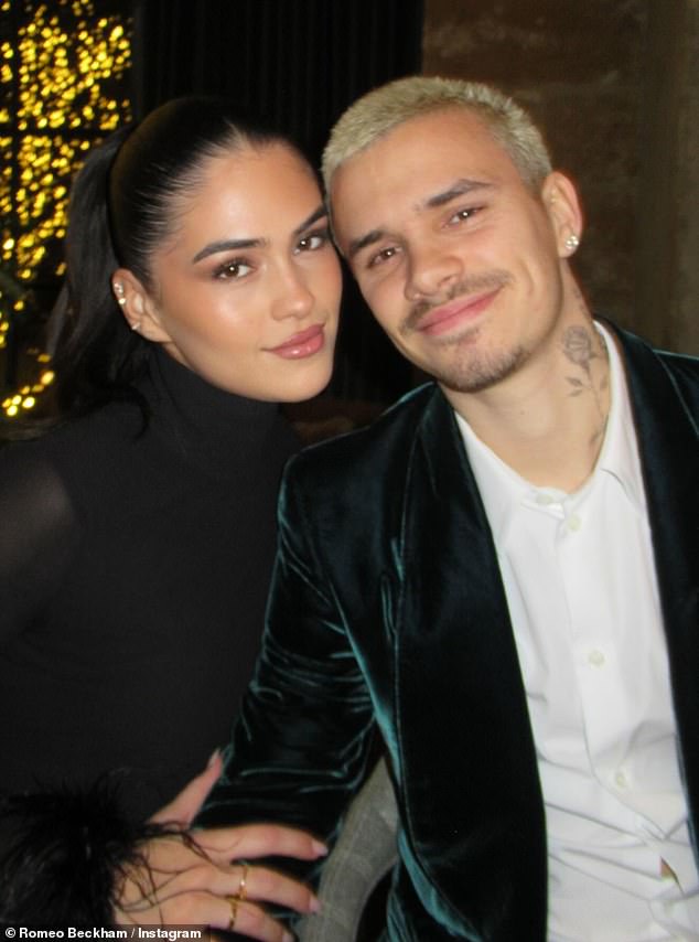 At the time of the split, it was alleged that Kim was being used as a 'scapegoat' in Brooklyn's row with his parents, following claims she had previously dated the chef (pictured with Romeo)