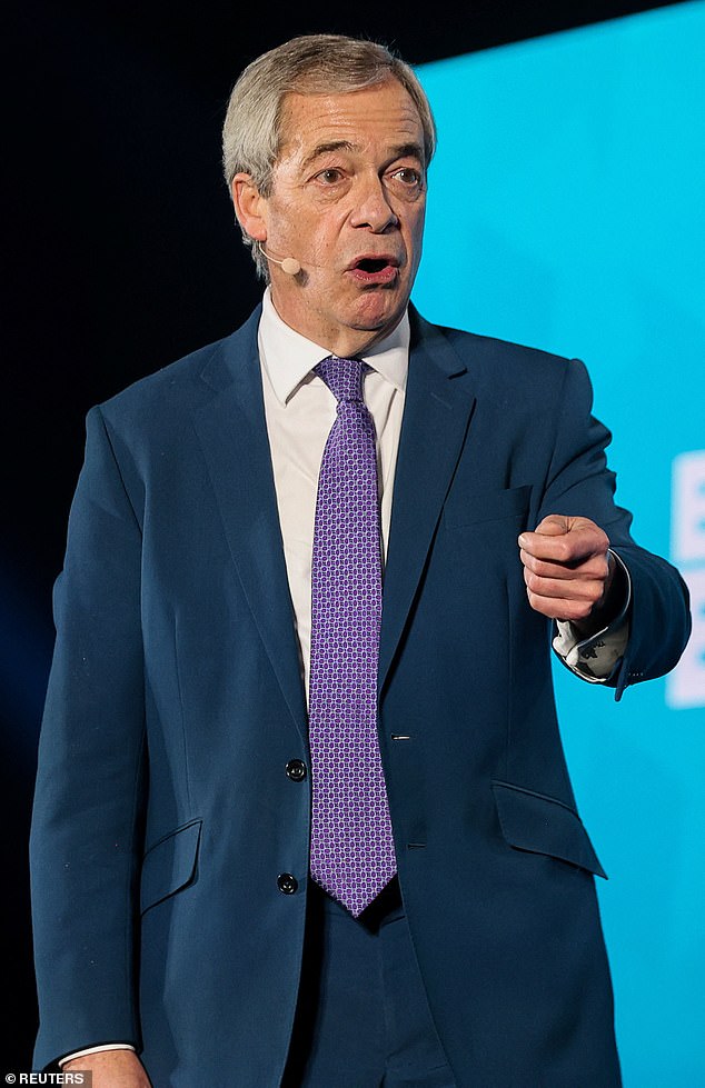 Reform UK sources suggested that Nigel Farage’s lobbying may also have contributed to the President’s change of mind (file image)