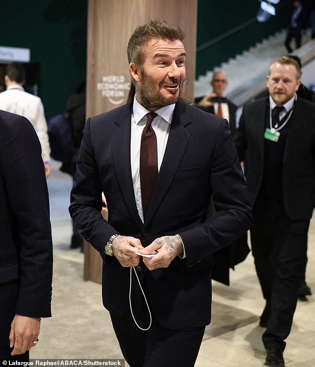 On Tuesday, Sir David broke his silence following his son's bombshell claims as he appeared at the World Economic Forum in Davos, Switzerland