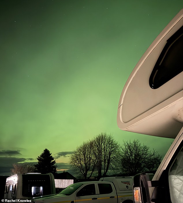 Fort William, Scotland, was lit up green on Monday