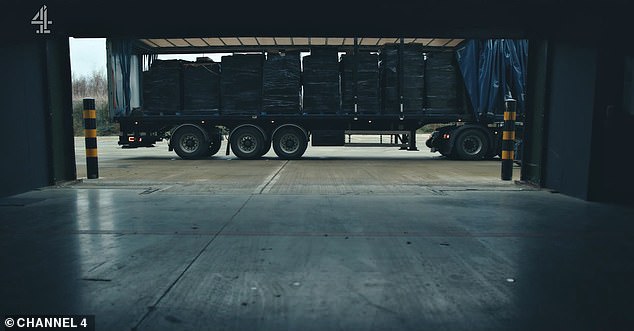 Truckloads of knives were discovered at the border, trying to enter the UK from China