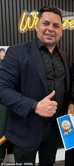 Father-of-two Camran Butt was taking his kids to school when he made the disgusting discovery