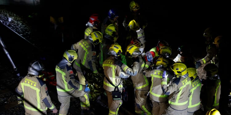 Another train derailment in Spain kills driver & leaves 37 injured after wall collapses onto track as passengers trapped