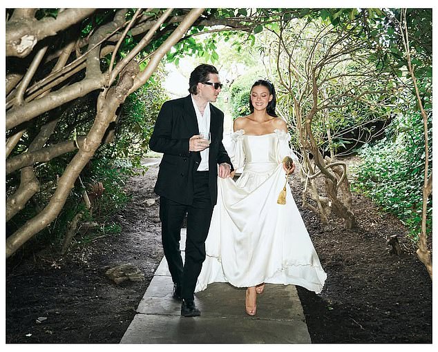 Another snap, shared by Brooklyn on Instagram, shows the couple when they later renewed their vows