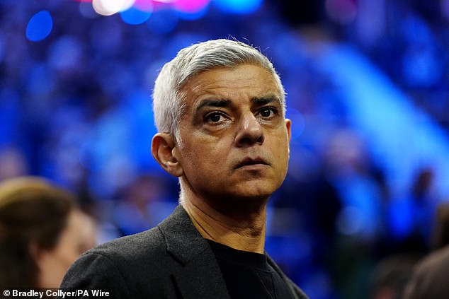 Mayor Sir Sadiq Khan (pictured at the NBA London Game at the O2 Arena on Sunday) extended his controversial Ultra-Low Emission Zone scheme to all of London in August 2023