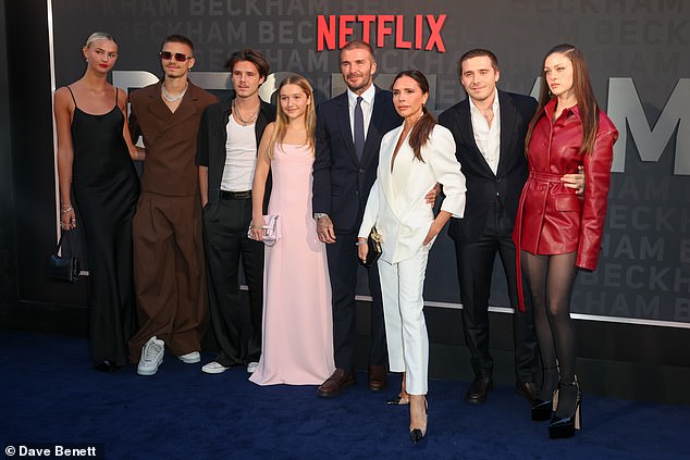 Nicola and Brooklyn attended a number of Victoria Beckham fashion shows and other family events, like the launch of David’s Netflix documentary in October 2023