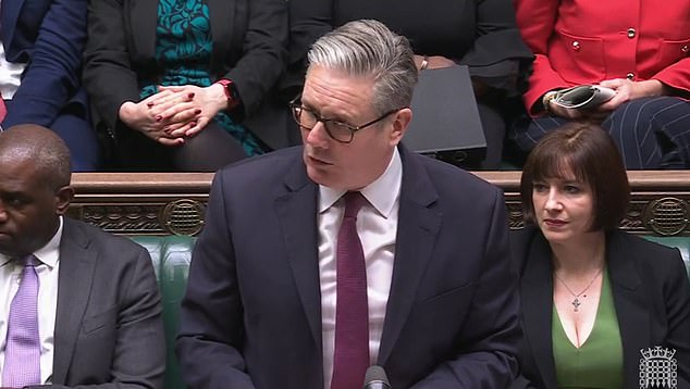 At a tense PMQs, Keir Starmer said the US President had the 'express' intention of forcing the UK to 'yield' to his grab for Danish territory