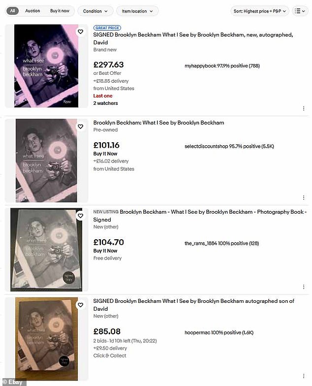 One EBay seller had listed the tome for a whopping £297.63 - when the original price was a much more palatable £17