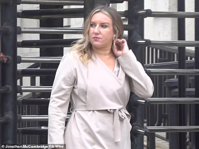 Colin Howell's daughter Lauren Bradford-Clarke (pictured) has criticised the BBC today after saying the corporation denied her plea to hear the tapes before they were broadcast