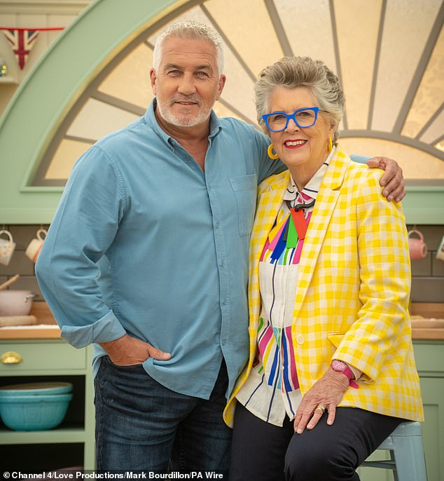 The star has been part of the Channel 4 show since 2017 (pictured alongside Paul Hollywood)