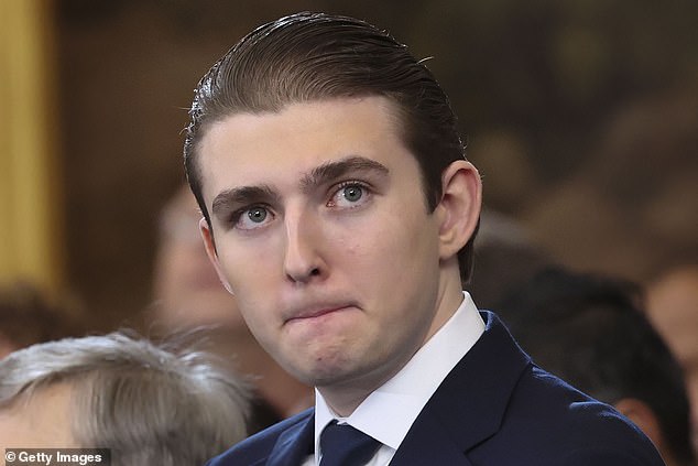 The 19-year-old is Donald Trump’s fifth son, and the President’s only child with his wife, Melania