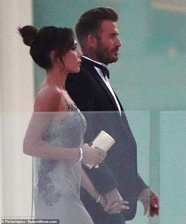 David and Victoria at the wedding in Palm Beach, Florida, in 2022