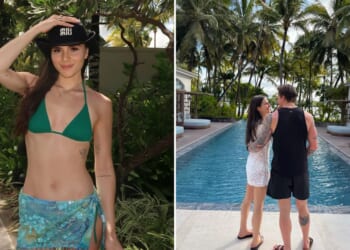 Holly Ramsay and Adam Peaty share happy snaps from Maldives honeymoon after epic family drama over wedding