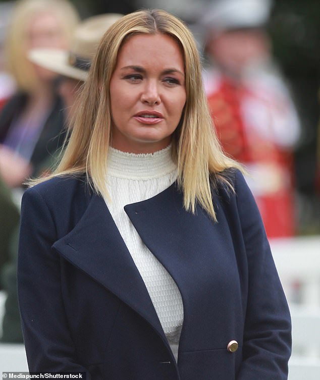 The former model, who shares five children with her ex-husband Donald Trump Jr, is typically pictured wearing a more toned-down look, as she's seen here in April 2018 - so what's changed about the MAGA star