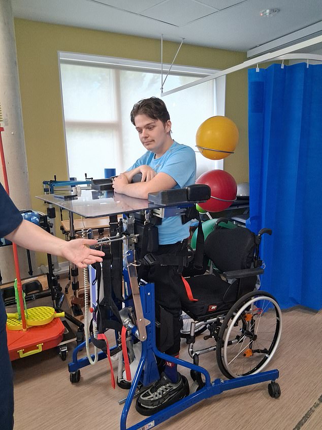 James in hospital. Ms Wilson acknowledged she is not expecting a miracle but hoped with the right treatment her son might still gain back some of his independence