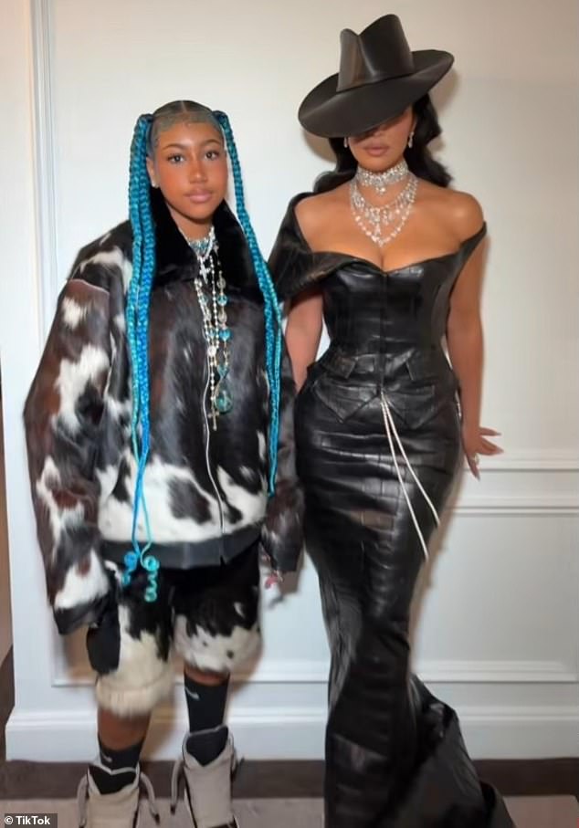 Kim said, 'North actually has a lot of rules. The one area is I do let her express herself and I do let her do that. I love her for that and she would do it, you know, regardless'