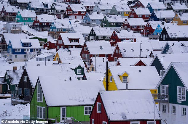 Greenland, placed between the Arctic Ocean and the North Atlantic Ocean, has a population of just 57,000