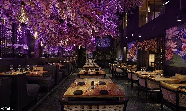 Tattu, a Chinese food chain with elaborate interiors has five branches in the UK and another planned for Dubai