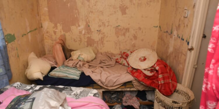 Squalid ‘prison cell’ where mum-of-ten, 56, known as ‘The Witch’ kept slave for 25 YEARS revealed
