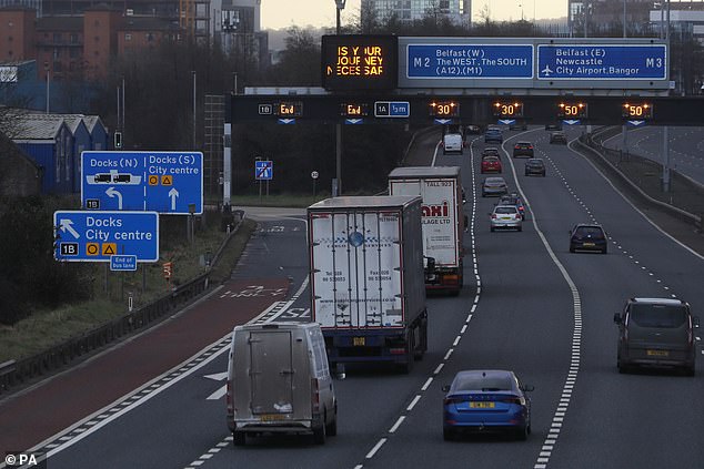 Ahead of Cambridge, Edinburgh, Exeter, Brighton and Hove, Norwich, and Kingston Upon Hull, Belfast (pictured) lead the ranking of being the UK's most traffic-filled city