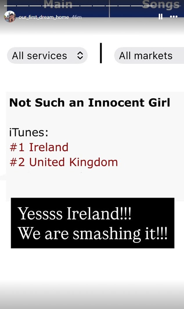 Victoria's 2001 single Not Such An Innocent Girl has shot to number one on the iTunes chart in Ireland and on Thursday morning sat in the number two slot in the UK