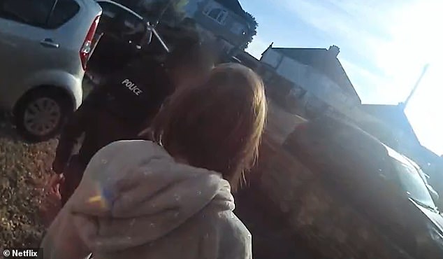 The bodycam footage from Letby's first arrest in 2018 shows her being led out of her home