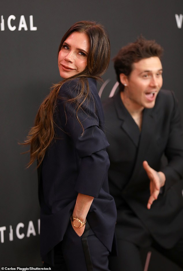 Victoria and Brooklyn in happier times (seen in February 2024)